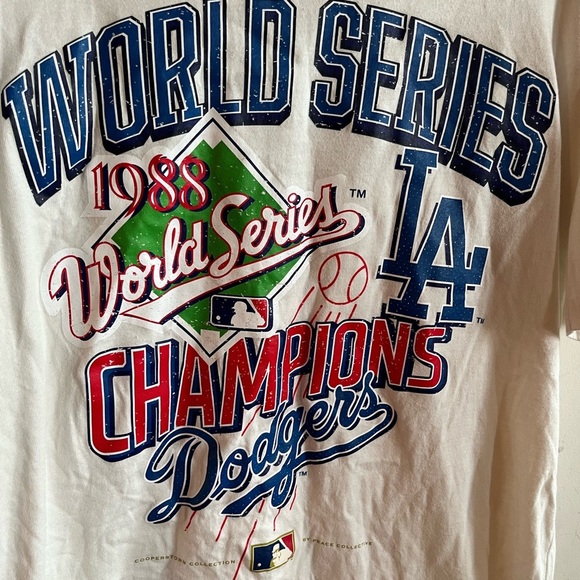 Peace-collective Los Angeles Dodgers 1988 World Series Cooperstown T-Shirt - Picture 4 of 9